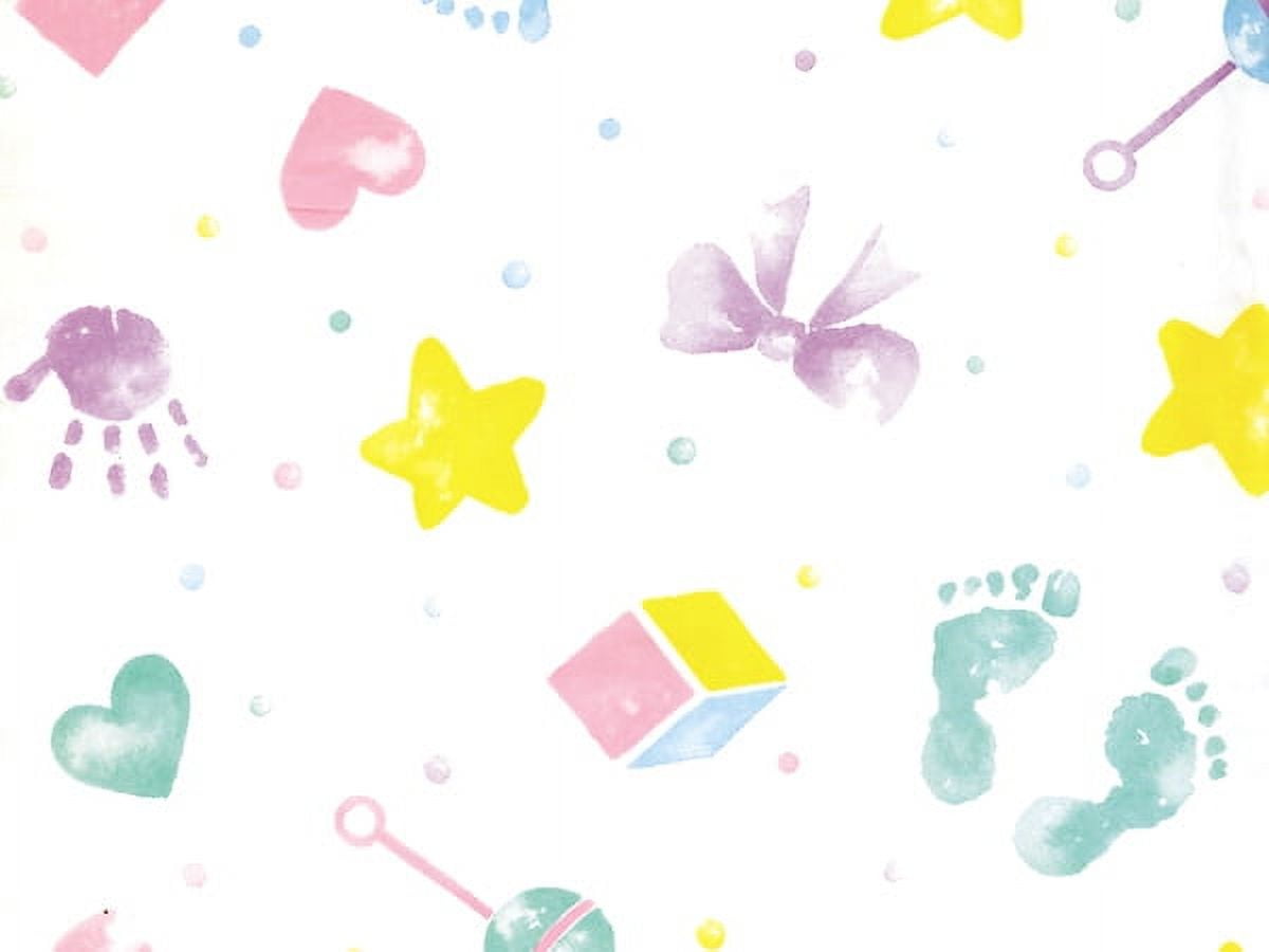 Pack Of 200, Baby Prints Tissue Paper 20" x 30" Sheets Made in USA