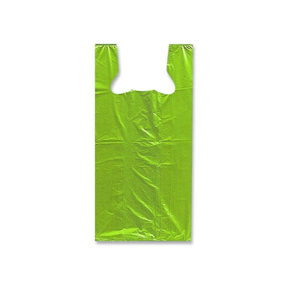 Pack Of 200, Solid Citrus 50% Recycled T Sacks 20 X 10 X 30" .75 Mil - Large