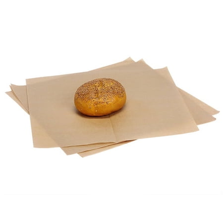Pack Of 2000, 12 X 12" Solid Natural Food Grade 20# Grease Resistant Kraft Tissue Sheet Made In USA
