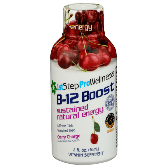 (Pack Of 24) 1St Step For Energy Vitamin B12 Liquid Cherry Charge 2 Oz