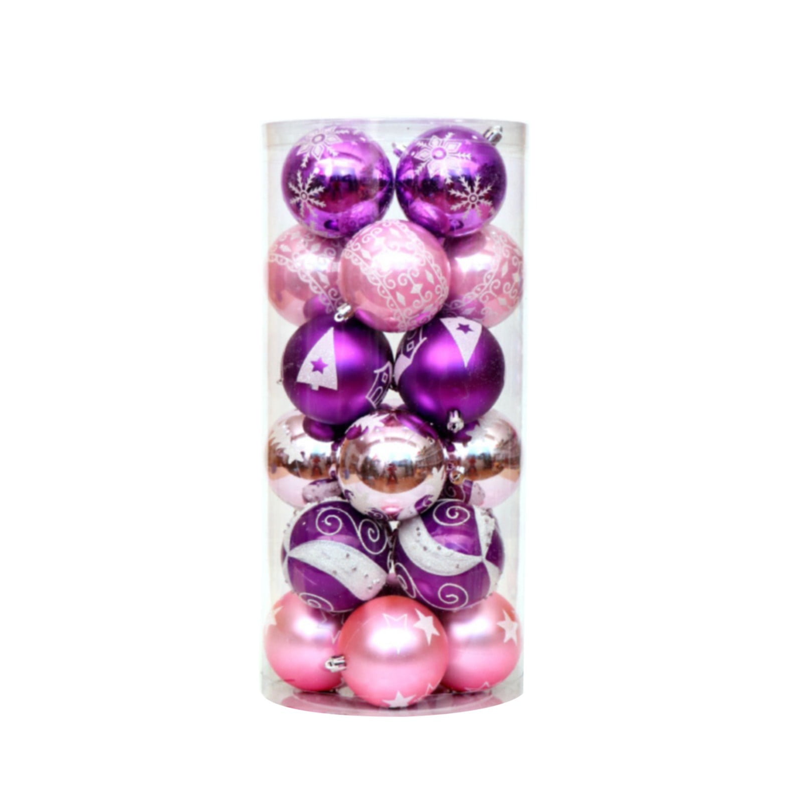 Pack Of 24 Christmas Tree Decoration Reusable Outdoor Ornaments Garden