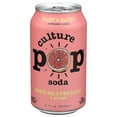 thumbnail image 1 of (Pack Of 24) Culture Pop Soda Probiotic Pink Grapefruit 12 Fl Oz, 1 of 9