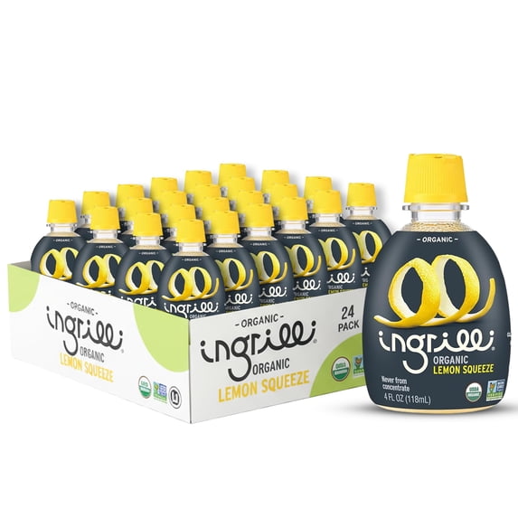 (Pack Of 24) Ingrilli Juice Lemon Squeeze Organic 4 Fo