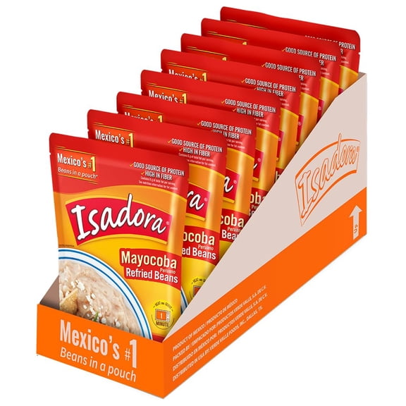 (Pack Of 24) Isadora Bean Refried Peruano 15.2 Oz - 3 Boxes 8 each