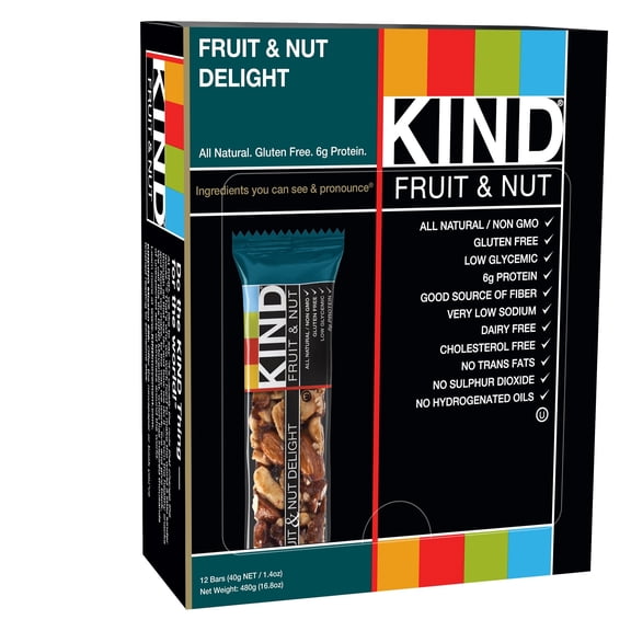 (Pack Of 24) KIND Bar Fruit & Nut Delight 1.4 Oz