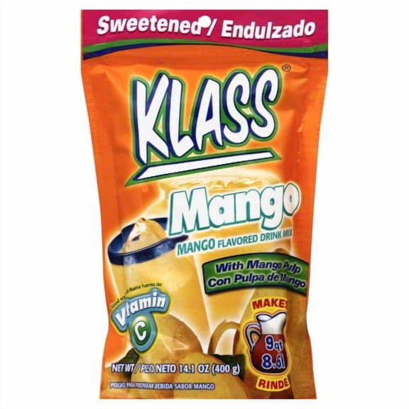 (Pack Of 24) Klass Beverage Mix Mango Sweetened 14.1 Oz