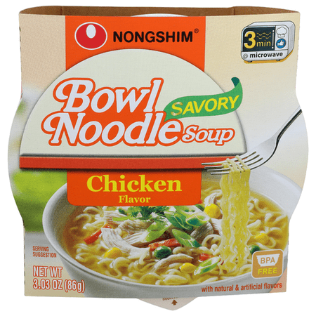 (Pack Of 24) Nong Shim Noodle Bowl Savry Chicken 3.03 Oz
