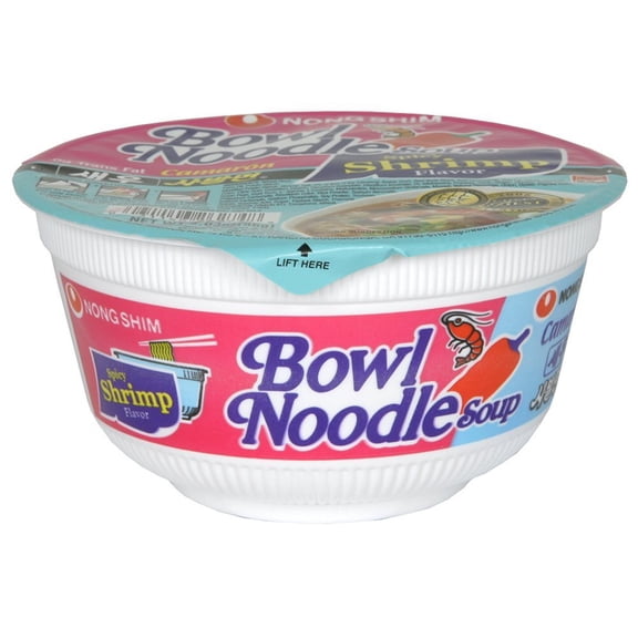 (Pack Of 24) Nong Shim Soup Bowl Noodle Shrimp 3.03 Oz