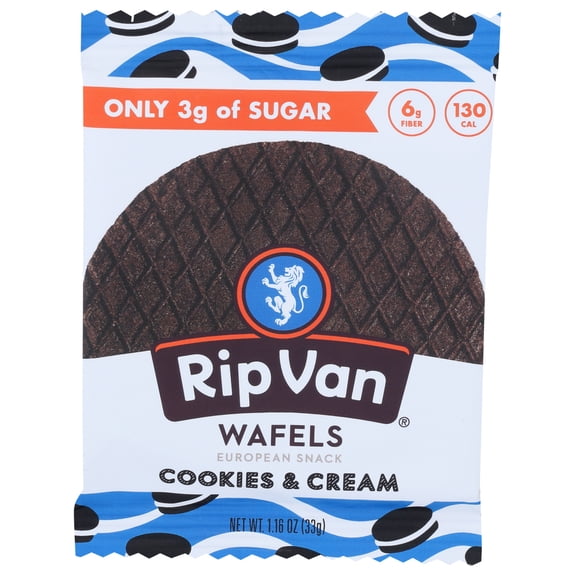 (Pack Of 24) Rip Vanilla Wafel Cookies & Cream Low Sugar 1.16 Oz - 2 Boxes 12 each