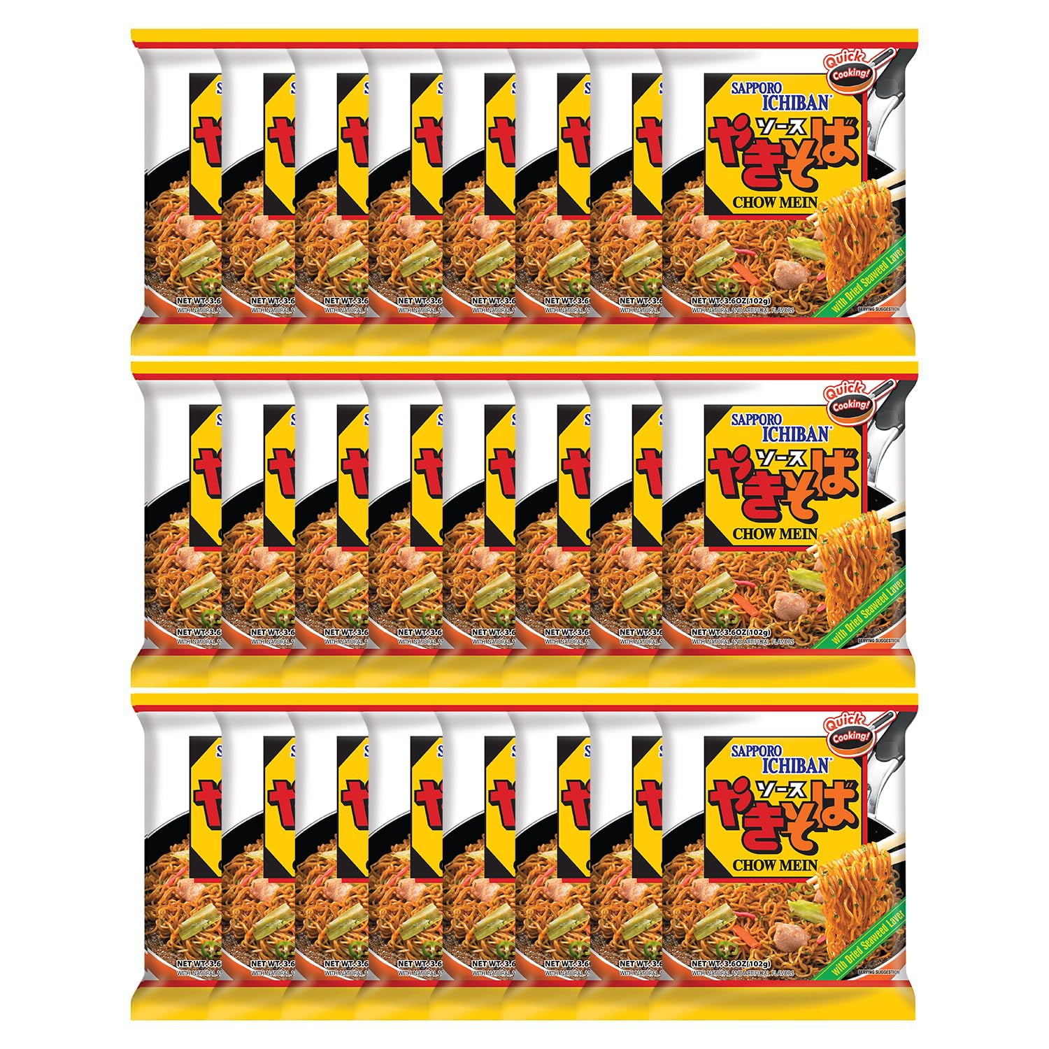 (Pack Of 24) Sapporo Noodle Ichiban Chow Mein 3.6 Oz