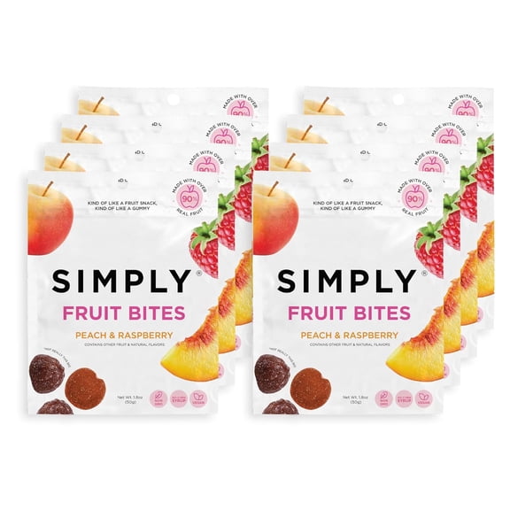 (Pack Of 24) Simply Gummies Raspberry 1.8 Oz