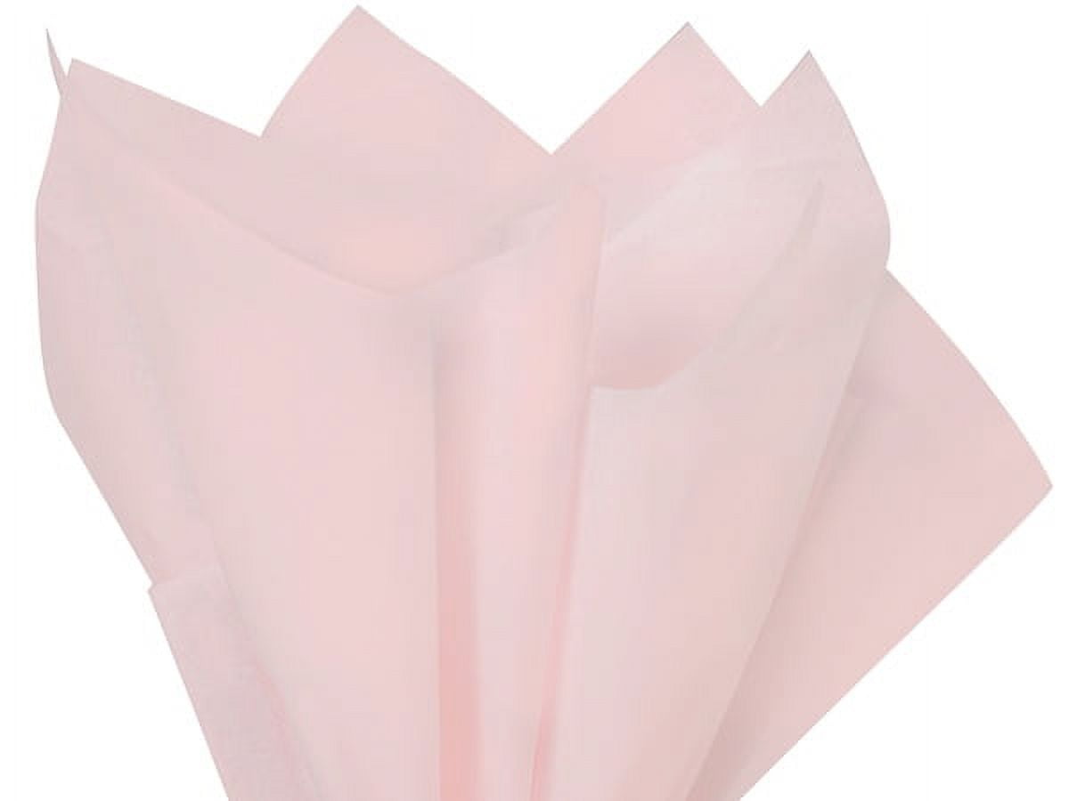 Pack Of 24, Solid Blush Tissue Paper 20 X 30" Sheet Pack Made From 100% Post Industrial Recycled Fibers Made In USA