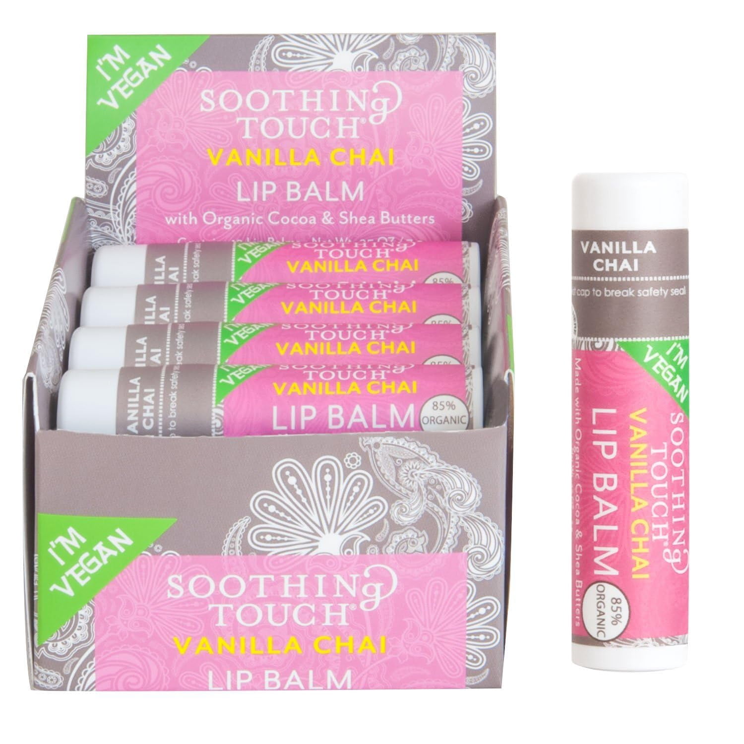 (Pack Of 24) Soothing Touch Lip Balm Chai Vanilla 0.25 Oz