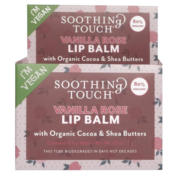 (Pack Of 24) Soothing Touch Lip Balm Vanilla Rose 0.25 Oz