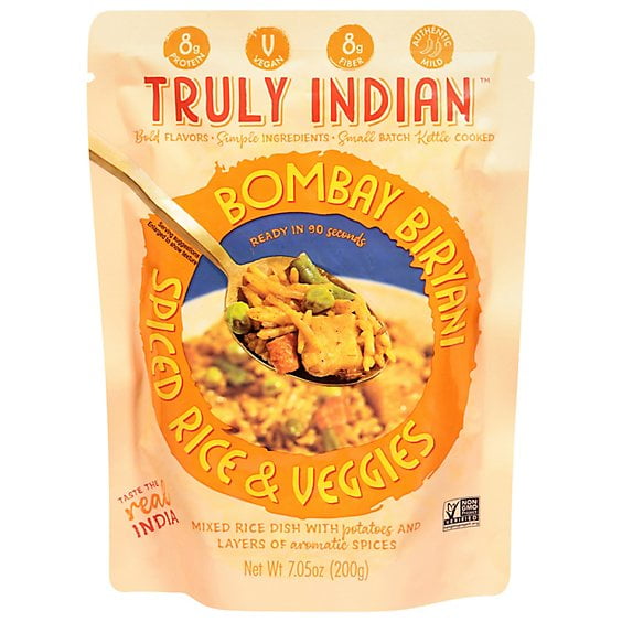 (Pack Of 24) Truly Indian Rice Bombay Biryani Ready To Eat 7.05 Oz