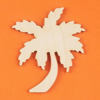 Unfinished Wooden Palm Tree Cutout, 14, Pack of 25 Wooden Shapes for  Crafts, Use for Summer & Beach & Nautical Decor and Crafting, by Woodpeckers