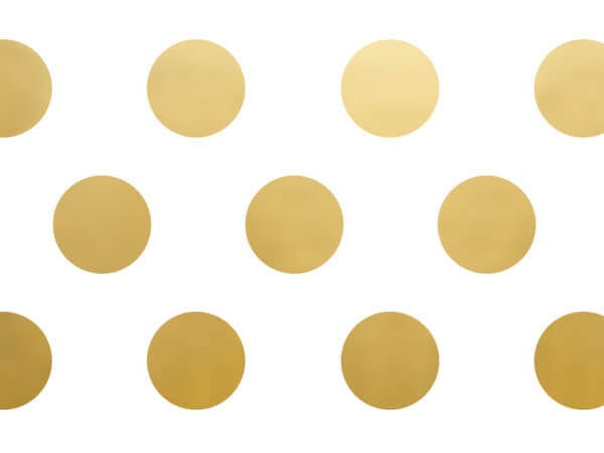 Pack Of 240, Gold Metallic Dots Tissue Paper 20" X 30" Sheets Tissue Prints For Packaging， Made in USA， 100% Recycled