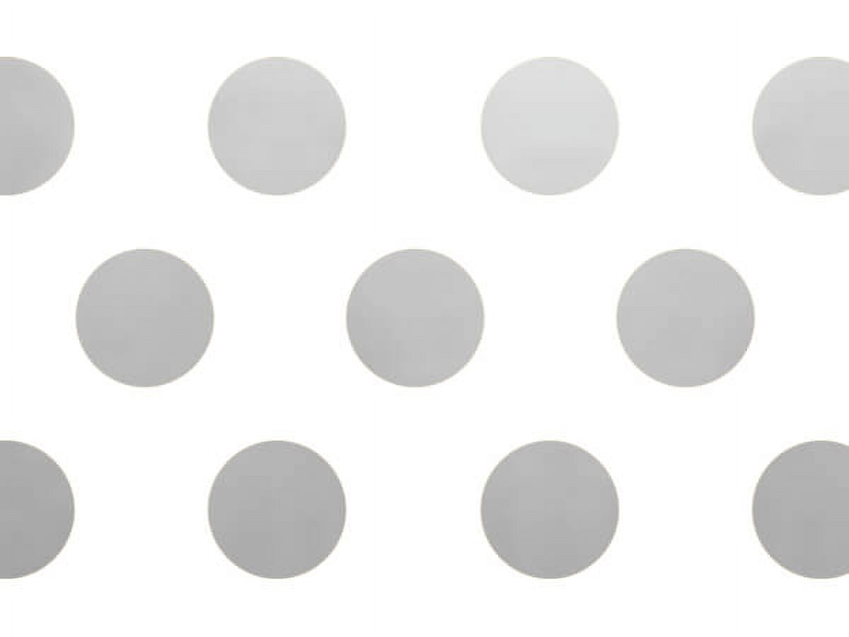Pack Of 240, Silver Metallic Dots Tissue Paper 20" X 30" Sheets Tissue Prints For Packaging， Made in USA， 100% Recycled