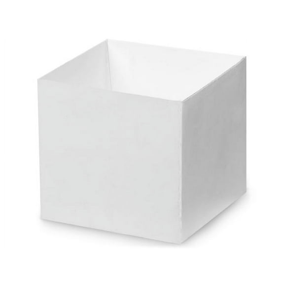 Pack Of 25, 4 X 4 X 3.5" Solid Matte White Gift & Gourmet Boxes Bases W/Clean White Interior