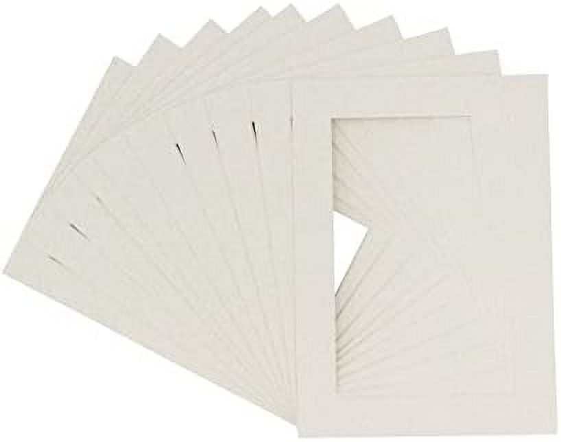 Pack Of 25 Acid Free 8X10 Mats Bevel Cut For 6X8 Photos Oyster Shell