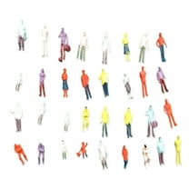 Pack Of 25 Miniature People Random Poses Figurines For Model City Scene With Vibrantly Color And Realistic Detail