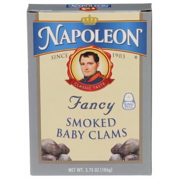 (Pack Of 25) Napoleon Clam Smoked Baby 3.75 Oz