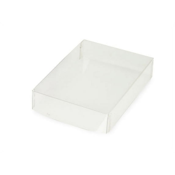 Pack Of 25, Small Clear Folding Box Lid 4.75 X 3.25 X 2"
