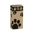 thumbnail image 1 of Pack Of 250, 2Lb Kraft Paw Print Paper Gift Sacks 4.25 x 2.5 x 8.25" Made in USA, 1 of 1