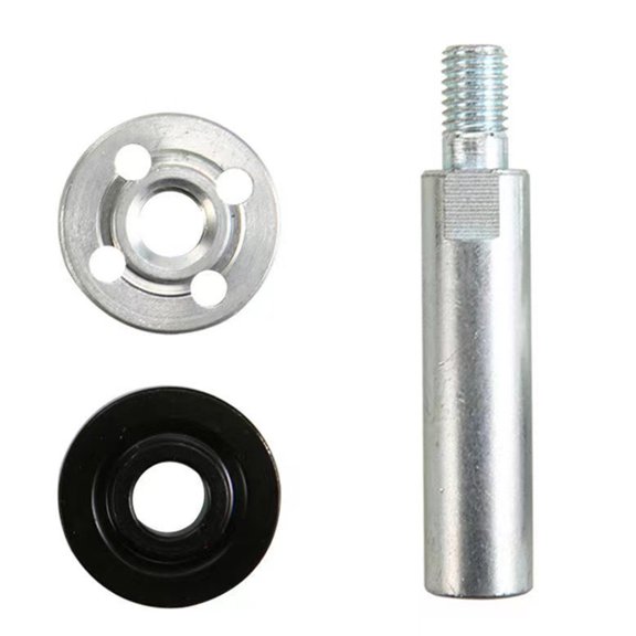 3PC Corrosion-Resistant Grinder Extension Rod 10mm Thread Alloy Steel Adapter Plate for Extended Reach