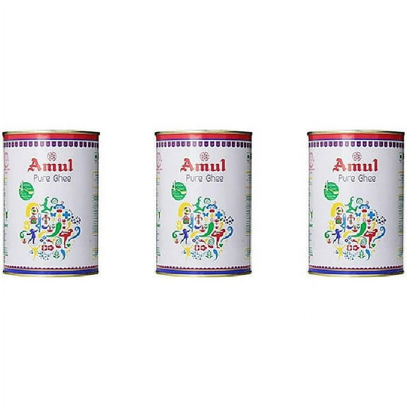 Pack Of 3 - Amul Pure Ghee - 1 Ltr (32 Oz) [FS]