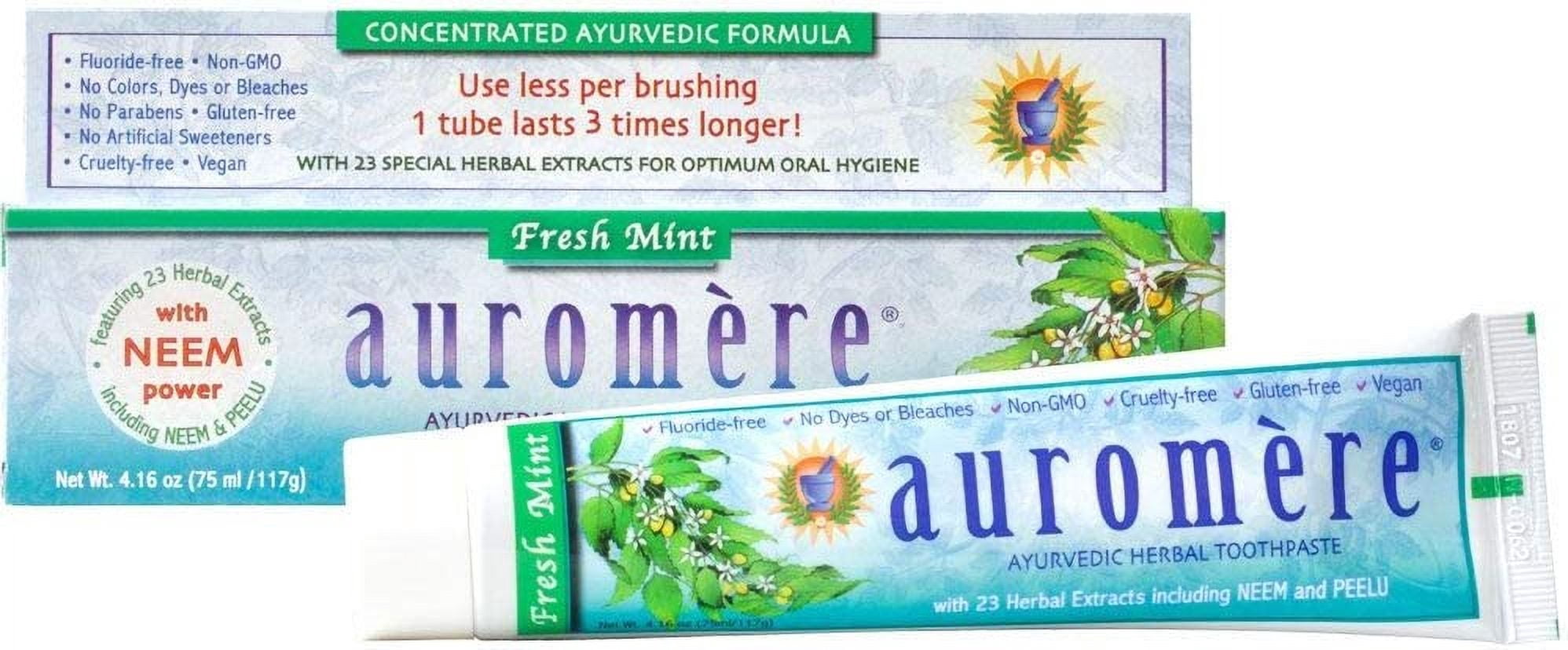 (Pack Of 3) Auromere Toothpaste Fresh Mint 4.16 Oz