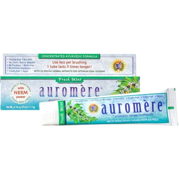 (Pack Of 3) Auromere Toothpaste Fresh Mint 4.16 Oz