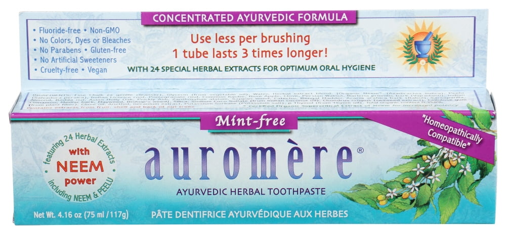 (Pack Of 3) Auromere Toothpaste Mint Free 4.16 Oz