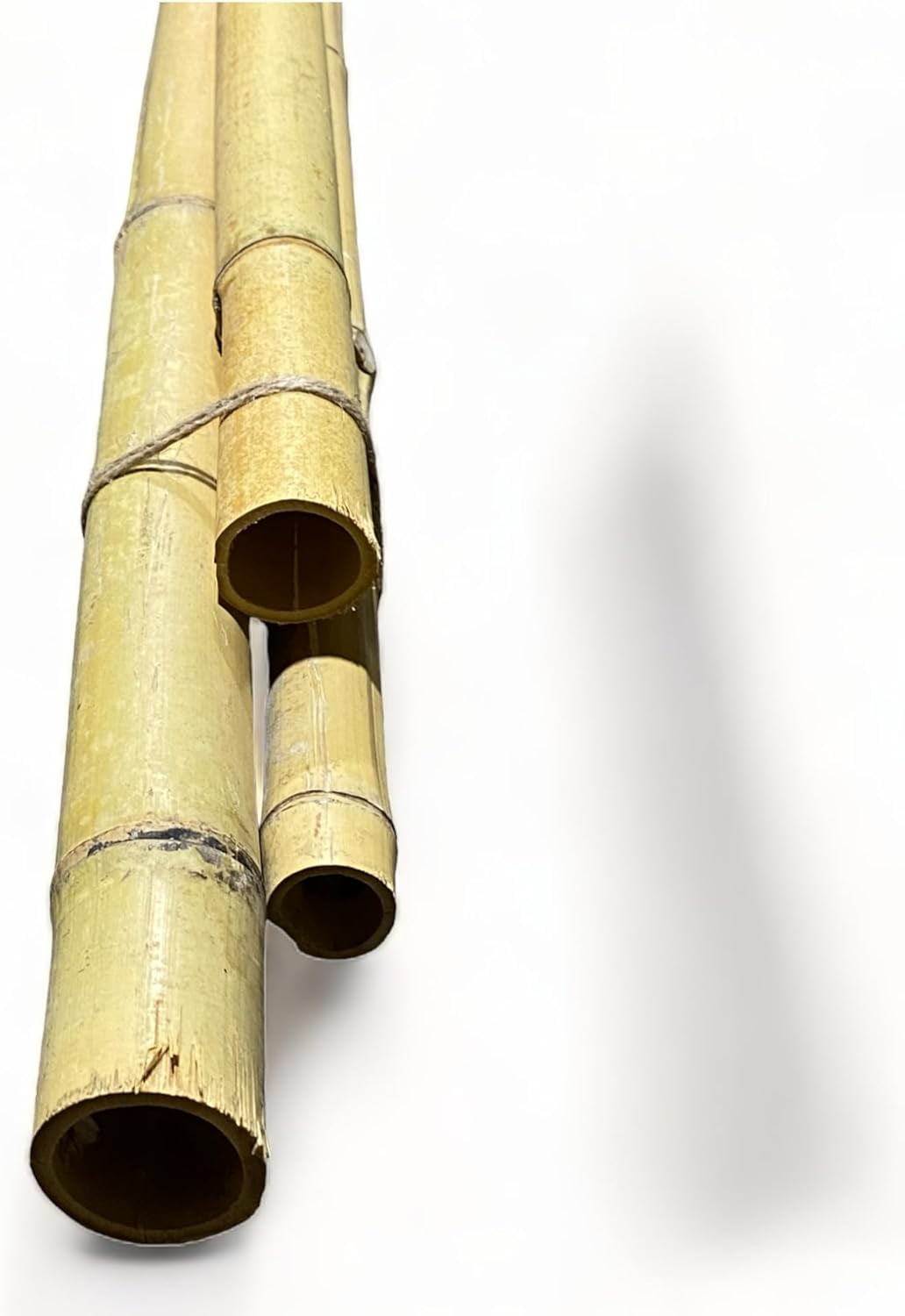 Pack Of 3 Bamboo Sticks 6 Feet Long Natural Thick Bamboo Poles 1.5