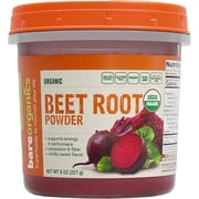 Pack Of 3 BareOrganics Powder Beet Root Organic 8 Oz