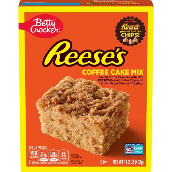 Pack Of 3 Betty Crocker Reese's Coffee Cake Mix, 14.2 oz (Package May Vary)