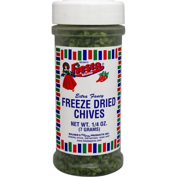 Pack Of 3 Bolner's Fiesta Freeze Dried Chives, .25 oz (Package May Vary)