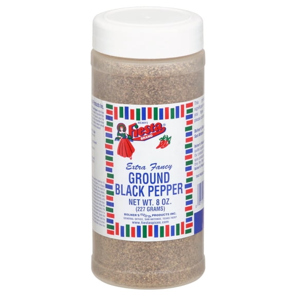 Pack Of 3 Bolner's Fiesta Medium Ground Black Pepper, 8 oz (Package May Vary)
