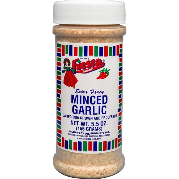 Pack Of 3 Bolner's Fiesta Minced Garlic, 5.5 oz (Package May Vary)