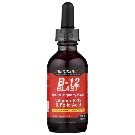 (Pack Of 3) Bricker Labs B-12 Blast Sublingual Liquid 2 Oz