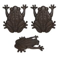 thumbnail image 1 of Pack Of 3 Cast Iron Amphibian Tree Frog Garden Stepping Stone Pave Foot Steps, 1 of 11