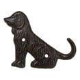 thumbnail image 1 of Pack Of 3 Cast Iron Whimsical Rustic Cocker Spaniel Dog Wagging Tail Wall Hooks, 1 of 9
