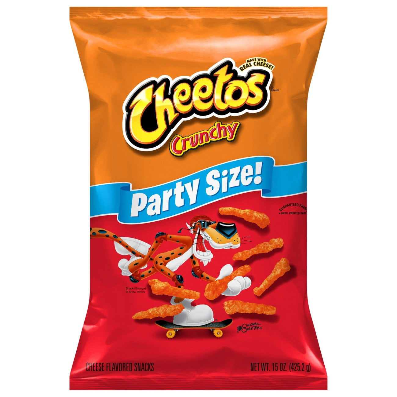 Paquete de 3 Cheetos Crujientes Botanas de Queso - Tamaño Fiesta, 15 oz (El Paquete Puede Variar)