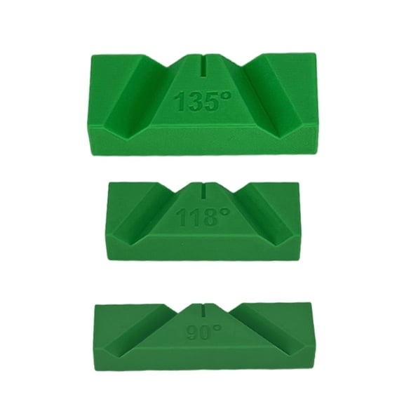 Pack Of 3 Drill Bit Sharpeners 90 118 135 Degree Angled for Woodworking