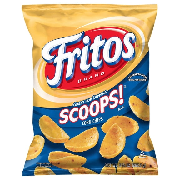 Pack Of 3 Fritos Scoops! Corn Chips, 9.25 oz (Package May Vary)