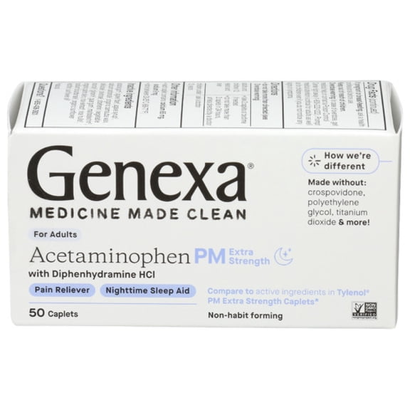 (Pack Of 3) Genexa Acetaminophen PM Extra 50 Each