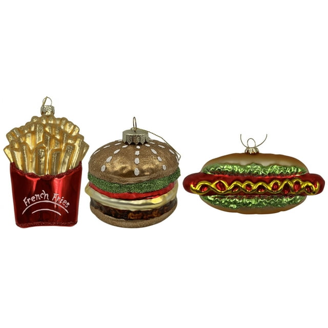 Pack Of  3 Gls Burger,hot Dog,french Fri