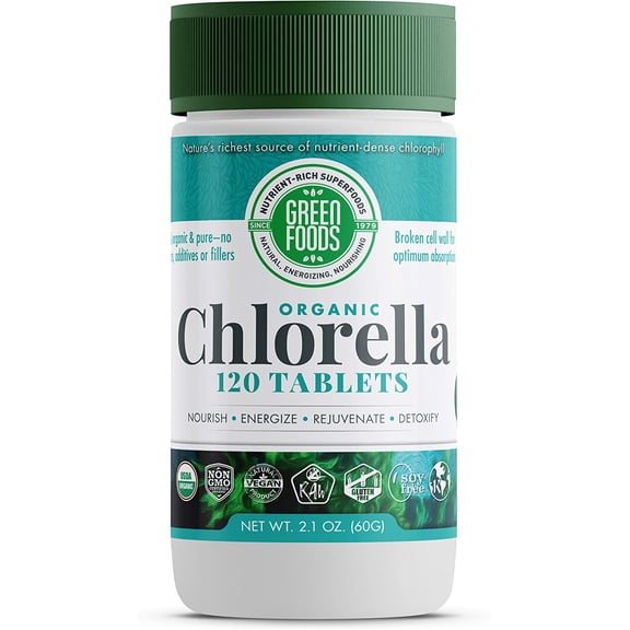 (Pack Of 3) Green Foods Chlorella 120 Tablets