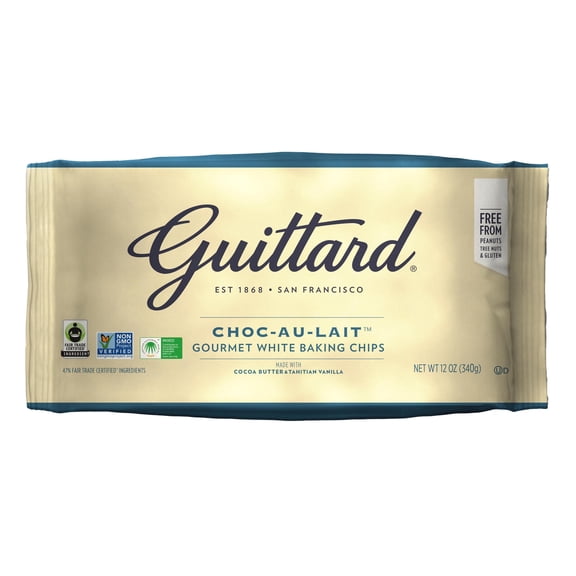 Pack Of 3 Guittard Choc-au-lait Vanilla Milk Chips, 12 oz (Package May Vary)