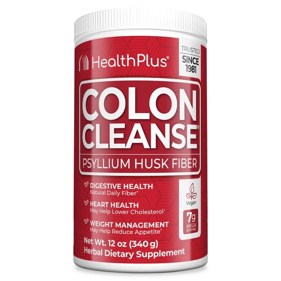 (Pack Of 3) Health Plus Colon Cleanse Psyllium 12 Oz